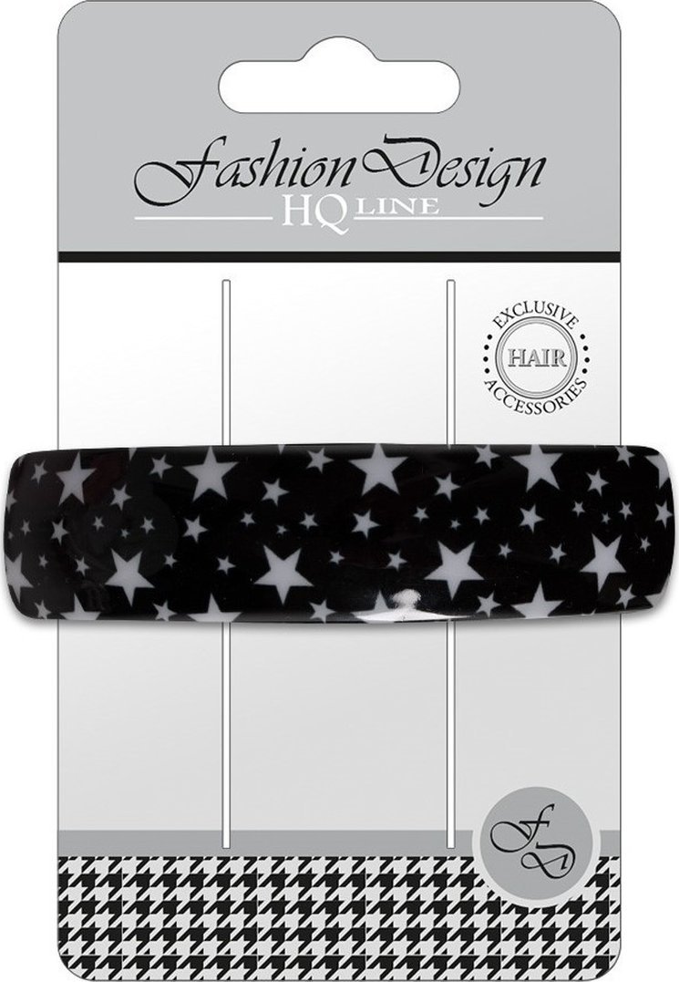 Top Choice Spinka do włosów-automatyczna wzory z połyskiem (28540) 1 szt.-mix kolorów