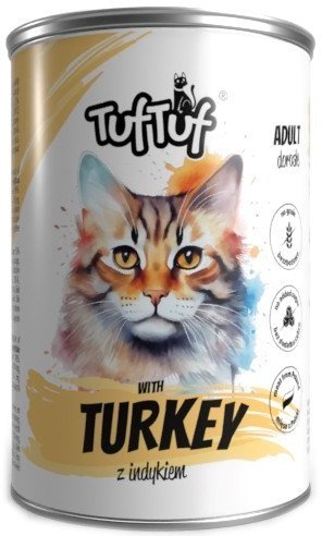 Tuf Tuf Puszka mielonka z indykiem dla kota 400g