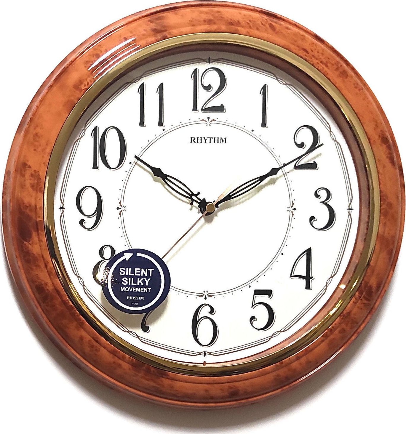 RHYTHM Zegar ścienny Rhythm CMG425BR06 32 cm Lume