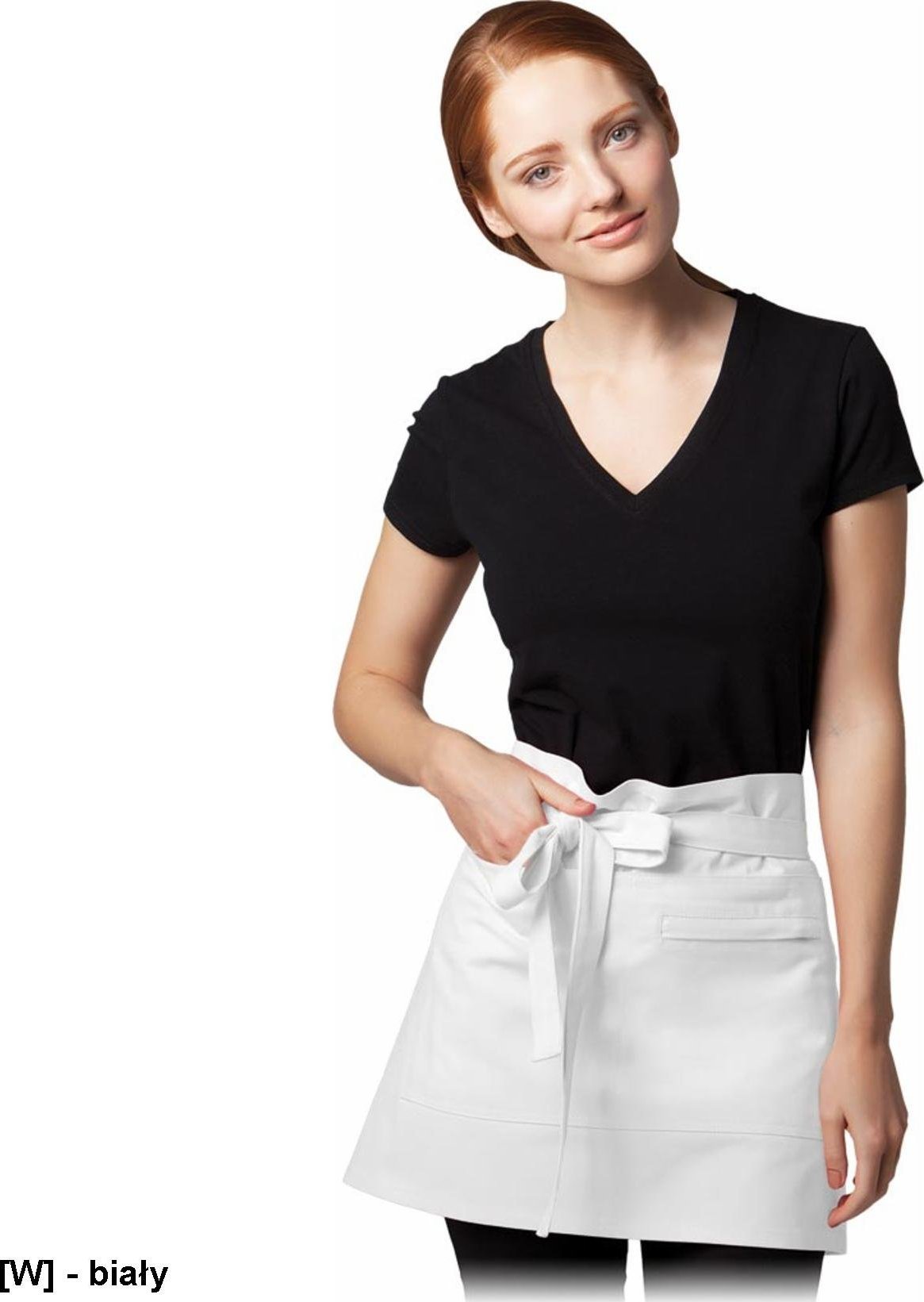 R.E.I.S. FZAP-2KS - Krótka zapaska - biały - 38x69 cm