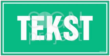 ZN012 - Znak na zamówienie Wzór A-012 600x300