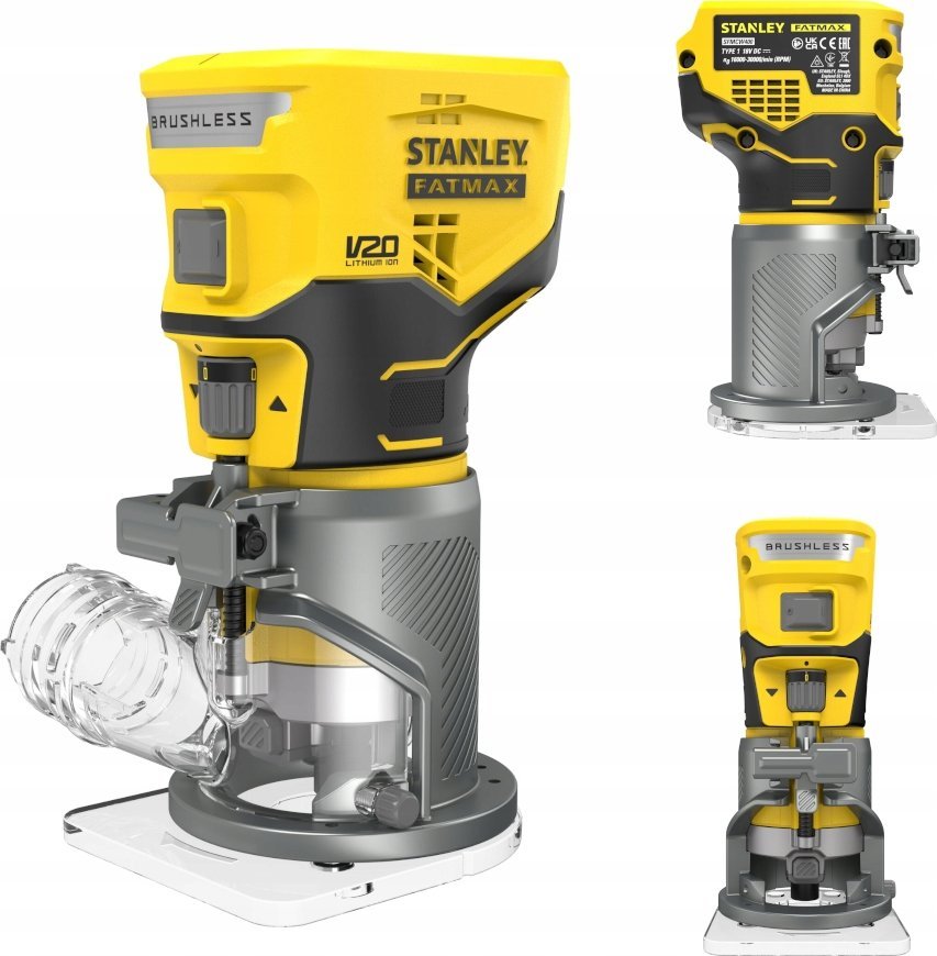 Frezarka Stanley FREZARKA AKUMULATOROWA 8MM V20 18V 0*AH