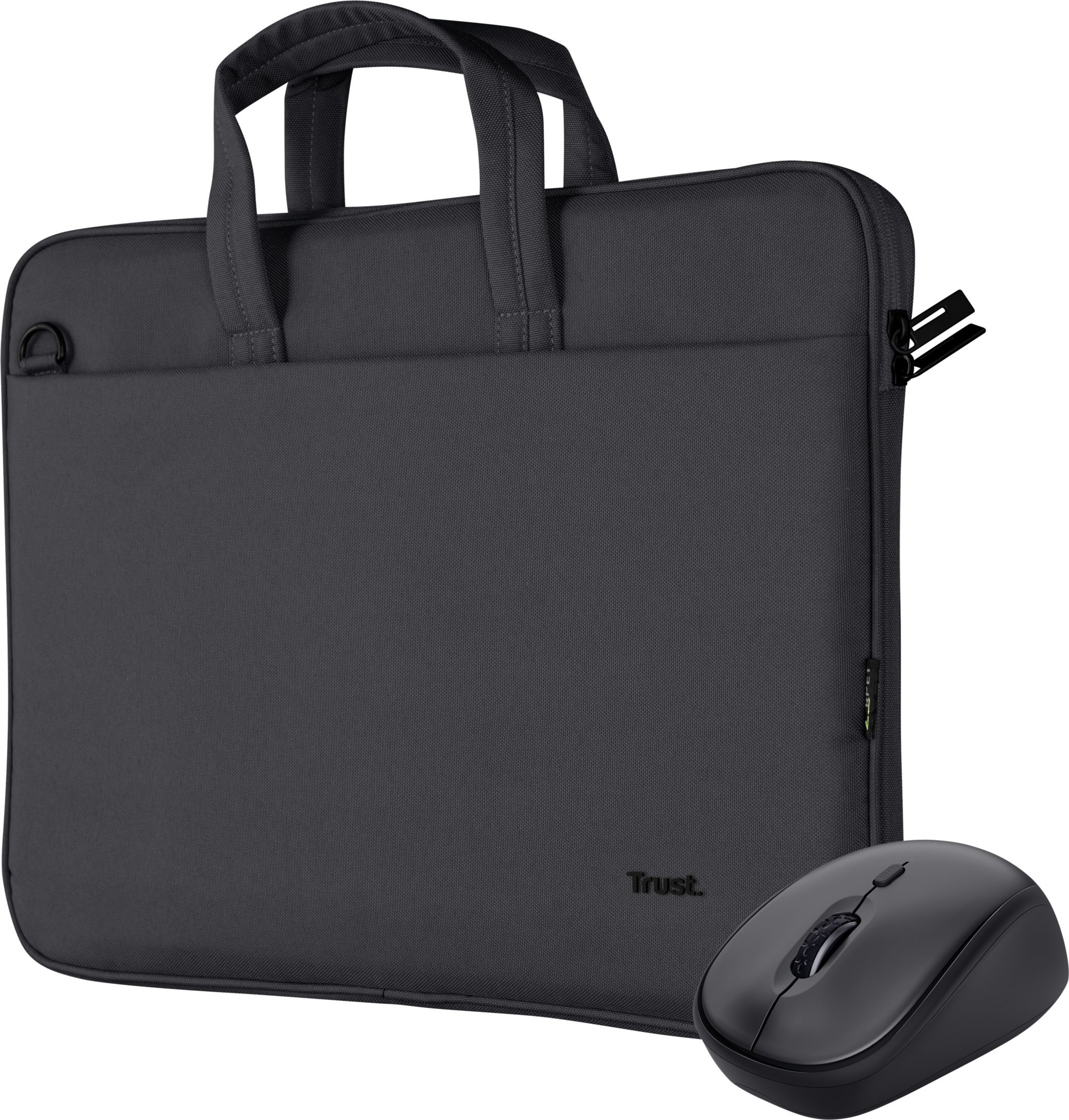 Torba Trust Zestaw torba na laptop 16" Notebook Bag + Bezprzewodowa Mysz czarny