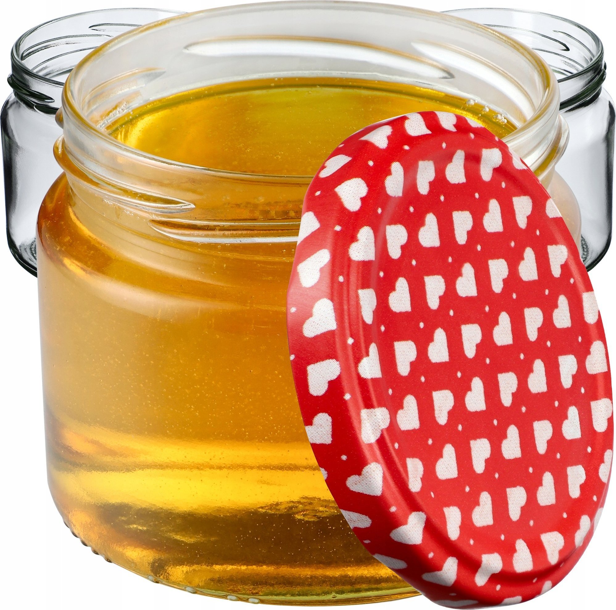 Kadax 50x Słoik Szklany 330 ml Dżem Miód Wieczko fi82