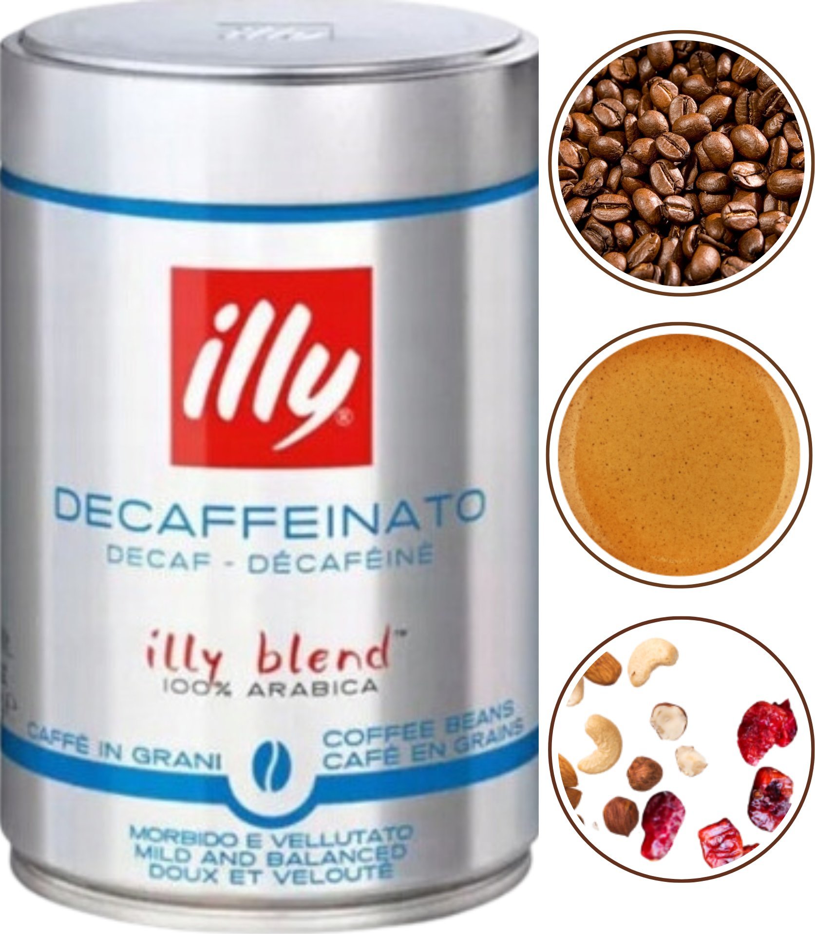 Kawa ziarnista illy Espresso Decaffeinato 250 g