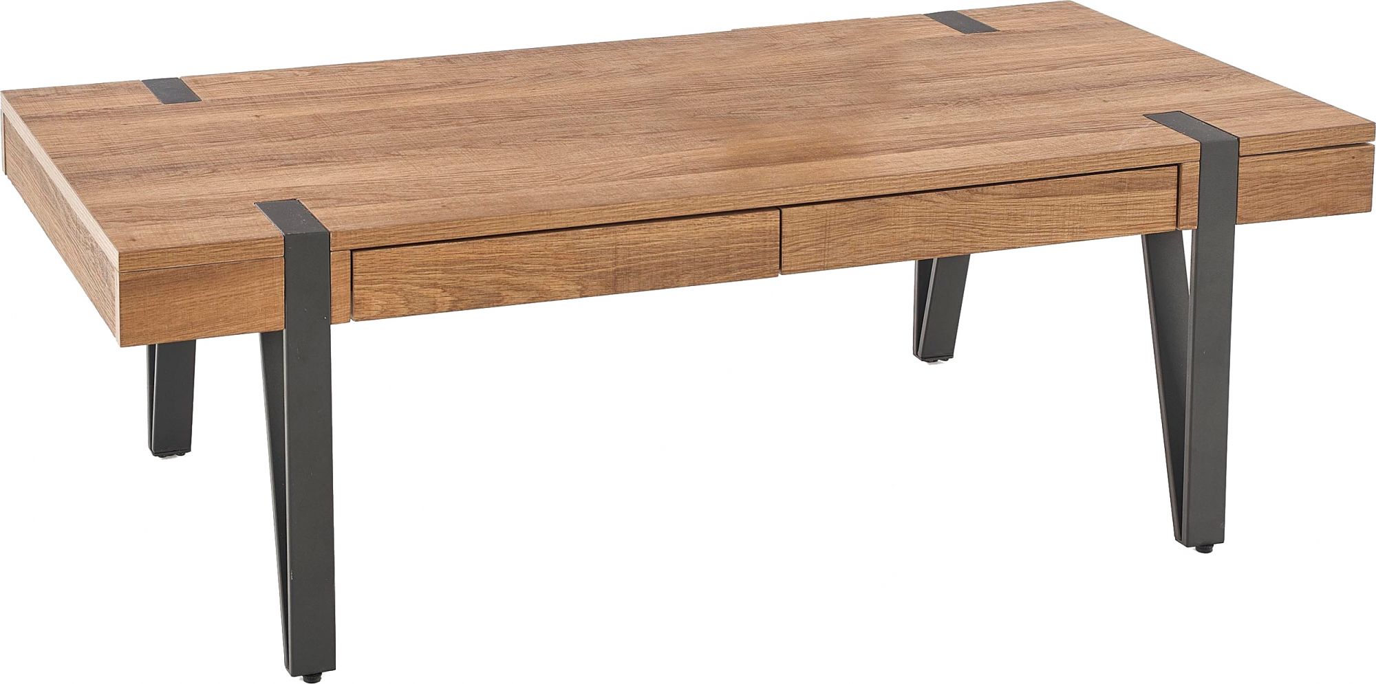 Halmar WNĘTRZARSKIE TULUZA ława orzech miodowy / czarny (1p=1szt)