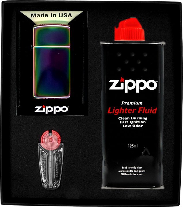 Zestaw ZIPPO Zapalniczka SPECTRUM SLIM Prezentowy No1