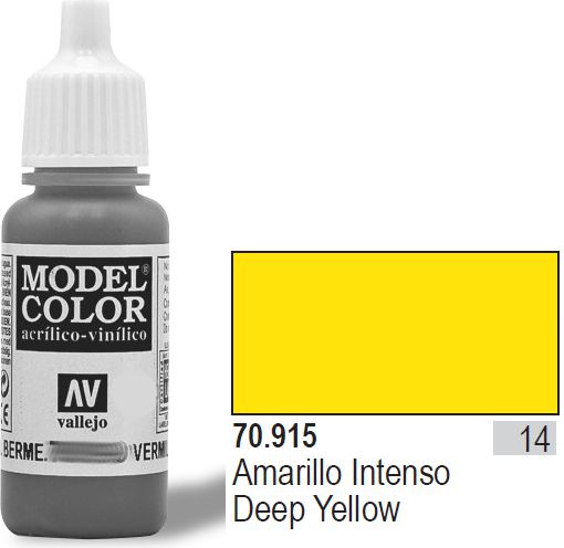 Vallejo Farba Nr14 Deep Yellow Matt 17ml - 70915