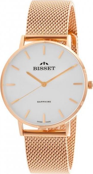 Zegarek Bisset ZEGAREK DAMSKI BISSET BSBF33 (zb579j) - SZAFIROWE SZKŁO