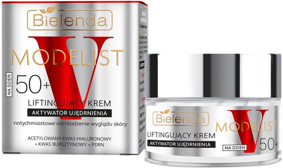 Bielenda V-Modelist 50+ Liftingujący krem do twarzy - aktywator ujędrnienia 50ml