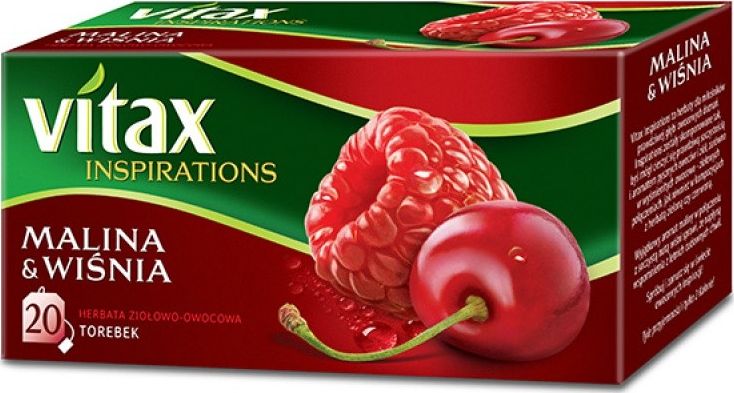Vitax HERBATA VITAX INSPIRATIONS MALINA&WIŚNIA 20 TOREBEK 6691332