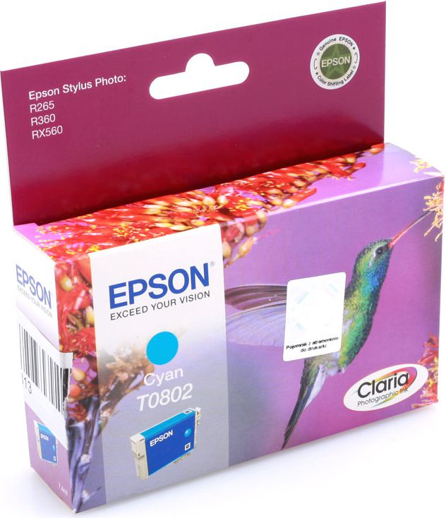 Tusz Epson tusz T0802 (C13T080240) Cyan