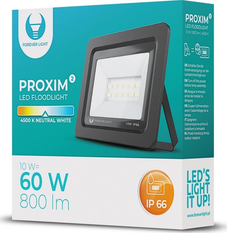 Naświetlacz Forever Naświetlacz LED PROXIM II 10W |4500K| IP66 Forever Light