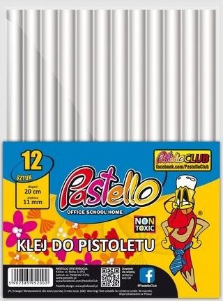 Wkłady klejowe Pastello Klej do pistoletu śr.11 mm 20 cm A12 Pastello