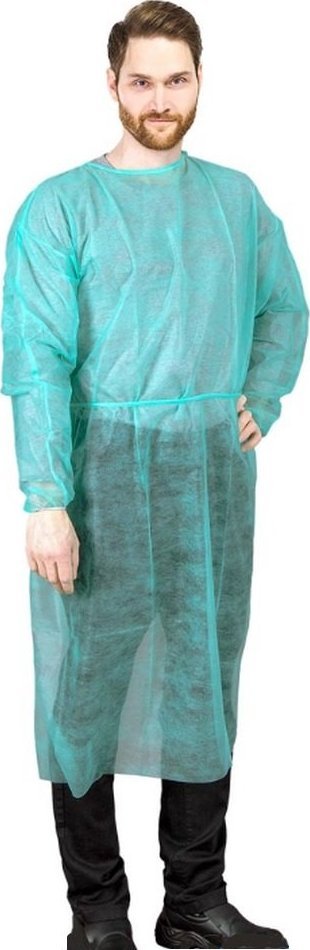 FZ-MED - Fartuch medyczny jednorazowego użytku - niejałowy, włóknina polipropylenowa, 20 g/m2 XL