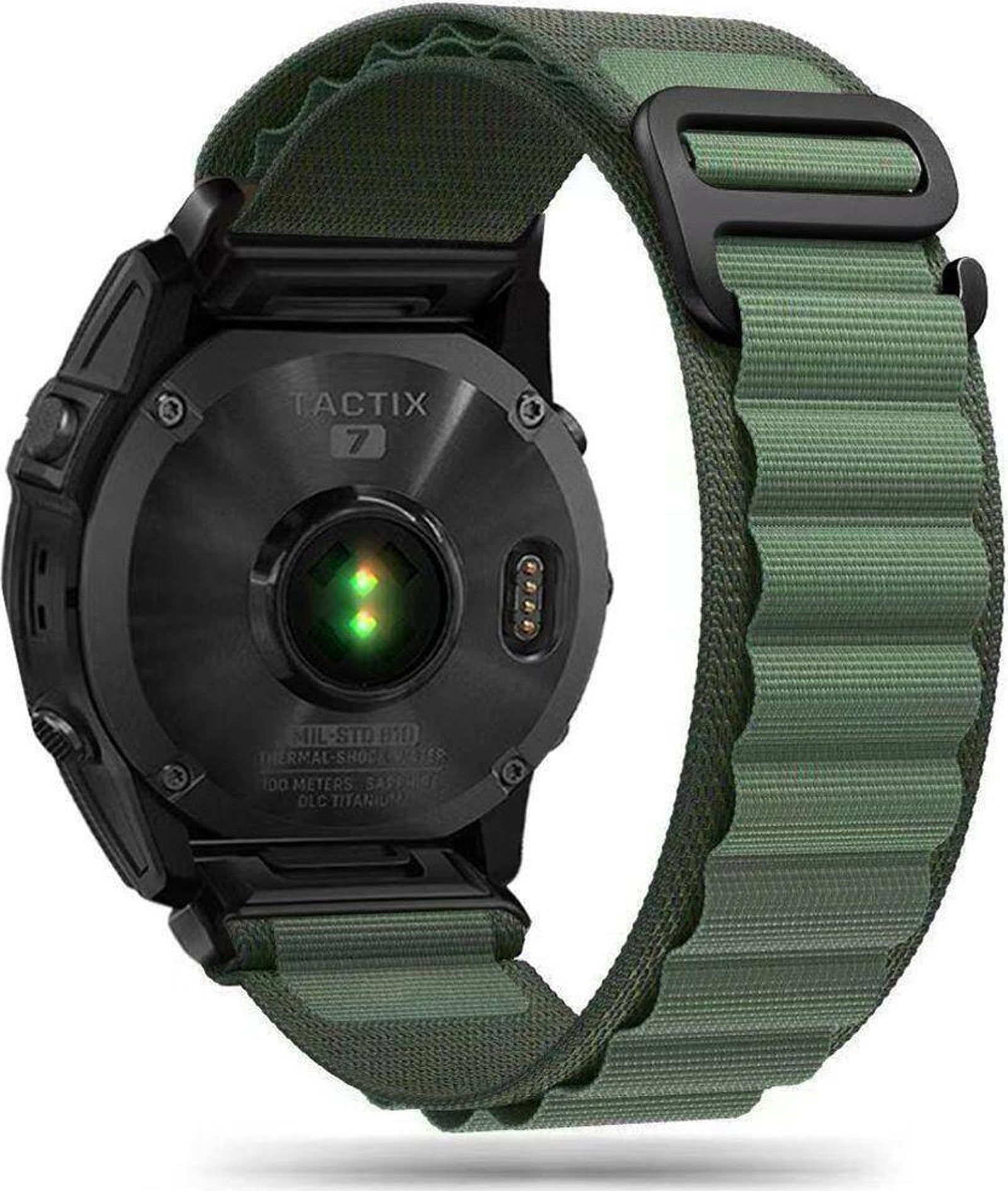 Tech-Protect Pasek do GARMIN FENIX 5 / 6 / 6 PRO / 7 Tech-Protect Nylon Pro zielone