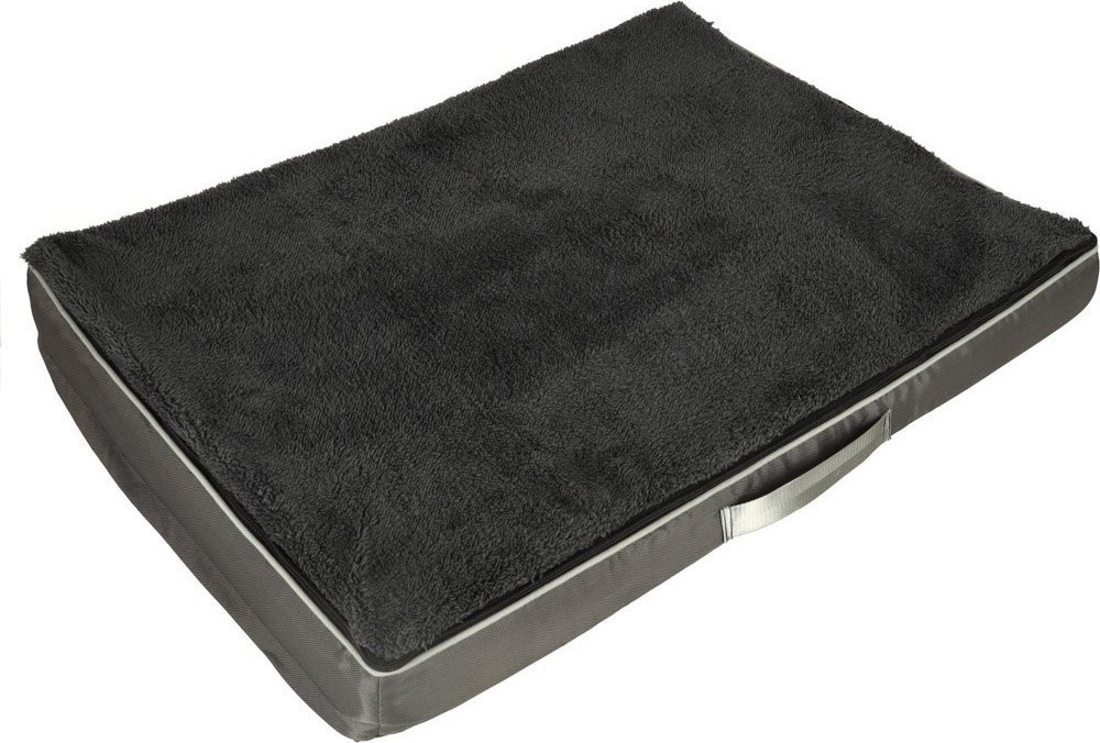 Springos Legowisko dla psa kota posłanie poduszka ortopedyczna 90 x 70 x 10 cm szary