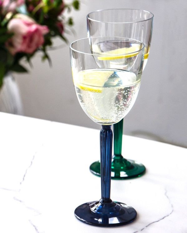 Crystal Julia Kieliszki do wina kolorowe 6 sztuk