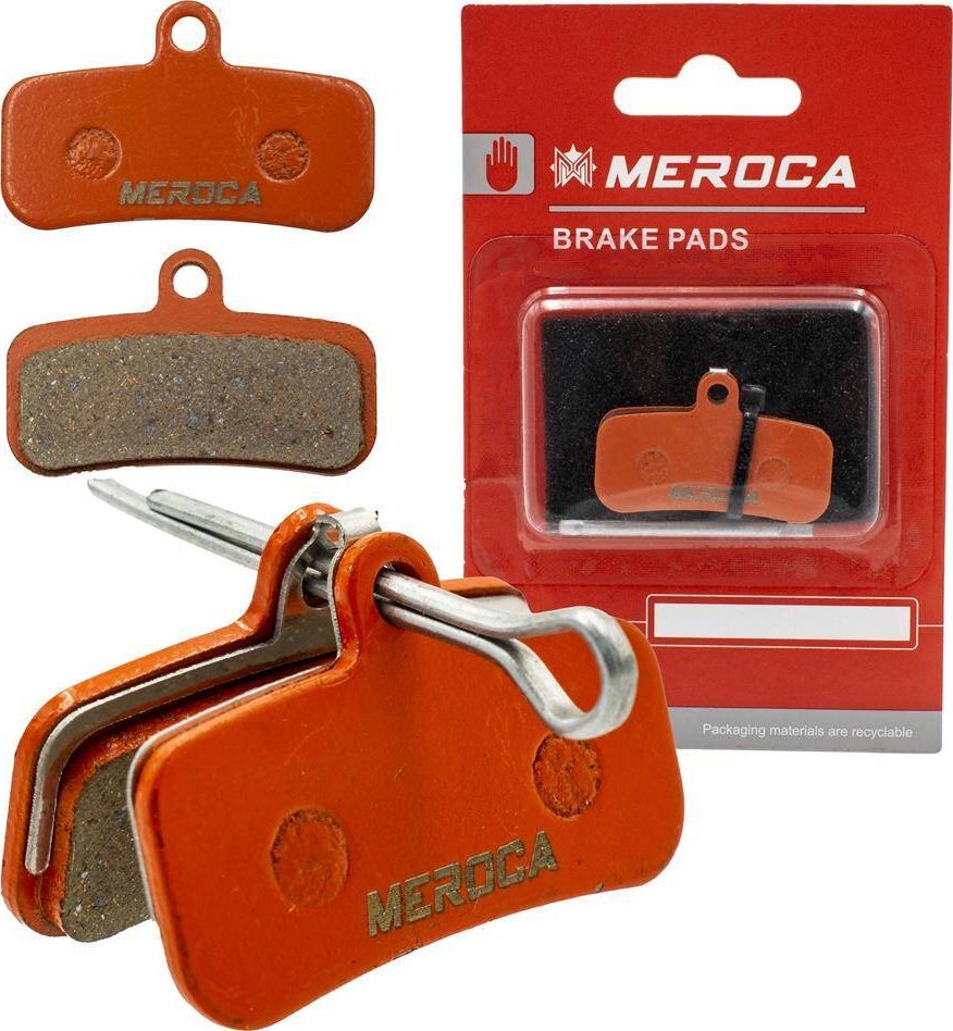 Okładziny, klocki hamulcowe Meroca MS-01E, półmetaliczne (4-tłoczkowe) (D02S, D03S)