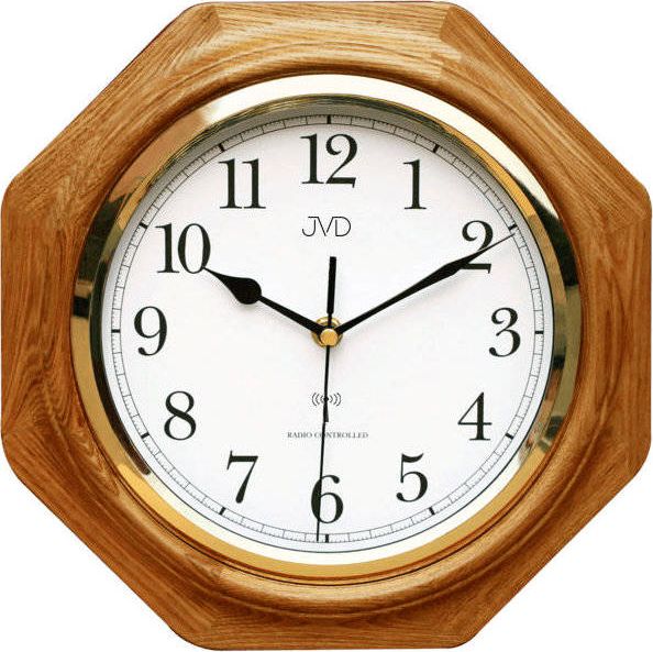 JVD Zegar ścienny JVD NR7172.4 Drewniany DCF77