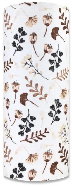 Pielucha tetra druk 70/80 Łąka brązowa 1 szt. 3612 Ega Kids