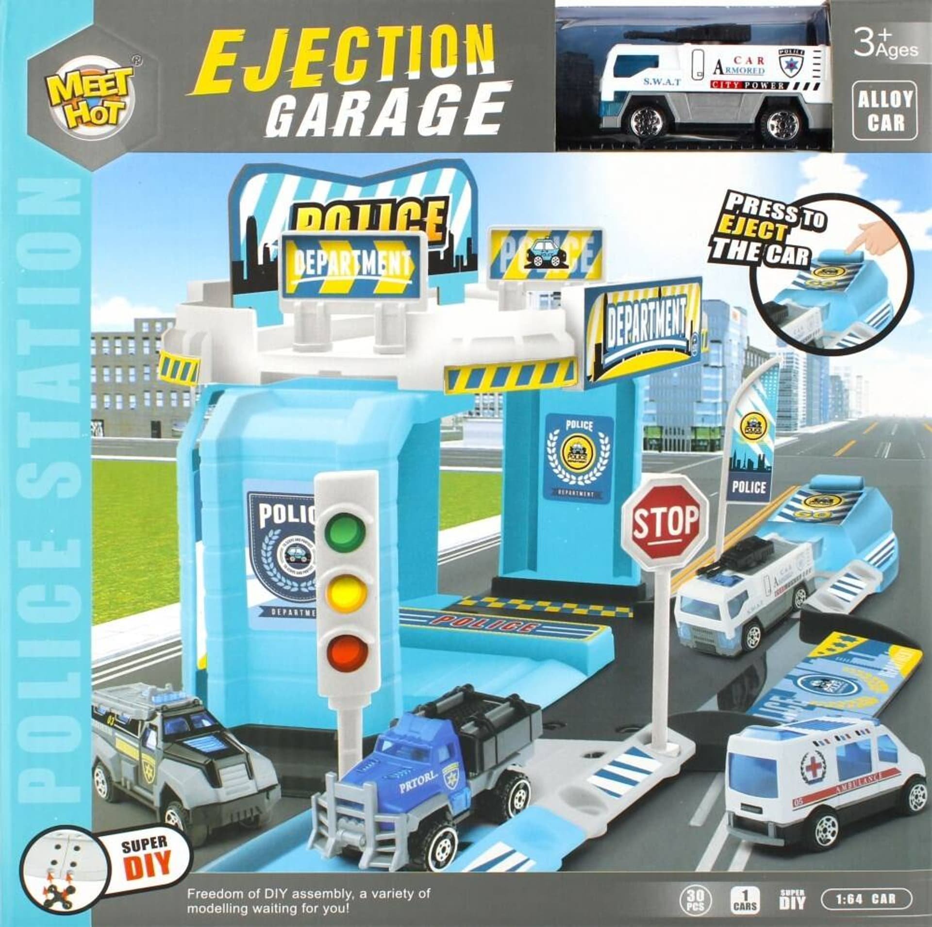 Mega Creative PARKING POLICJA AKC MET 27X28X6 MC WB X/48