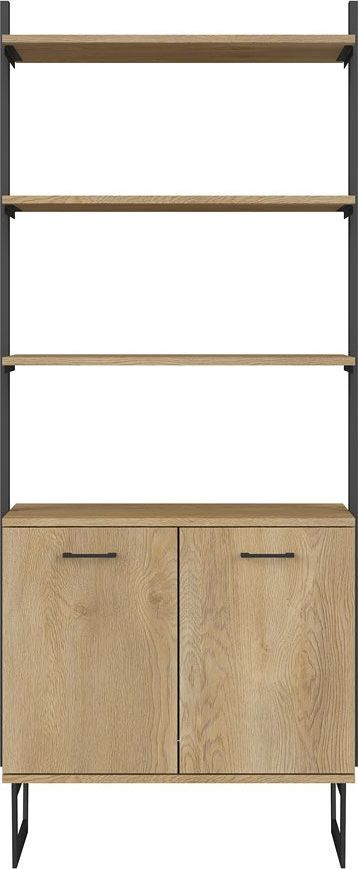 Elior Regał otwarty z drewna dębowego - Bahama 8X