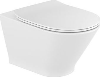 Miska WC Roca Gap Round wisząca Rimless z deską wolnoopadającą slim biała (A34H0N8000)