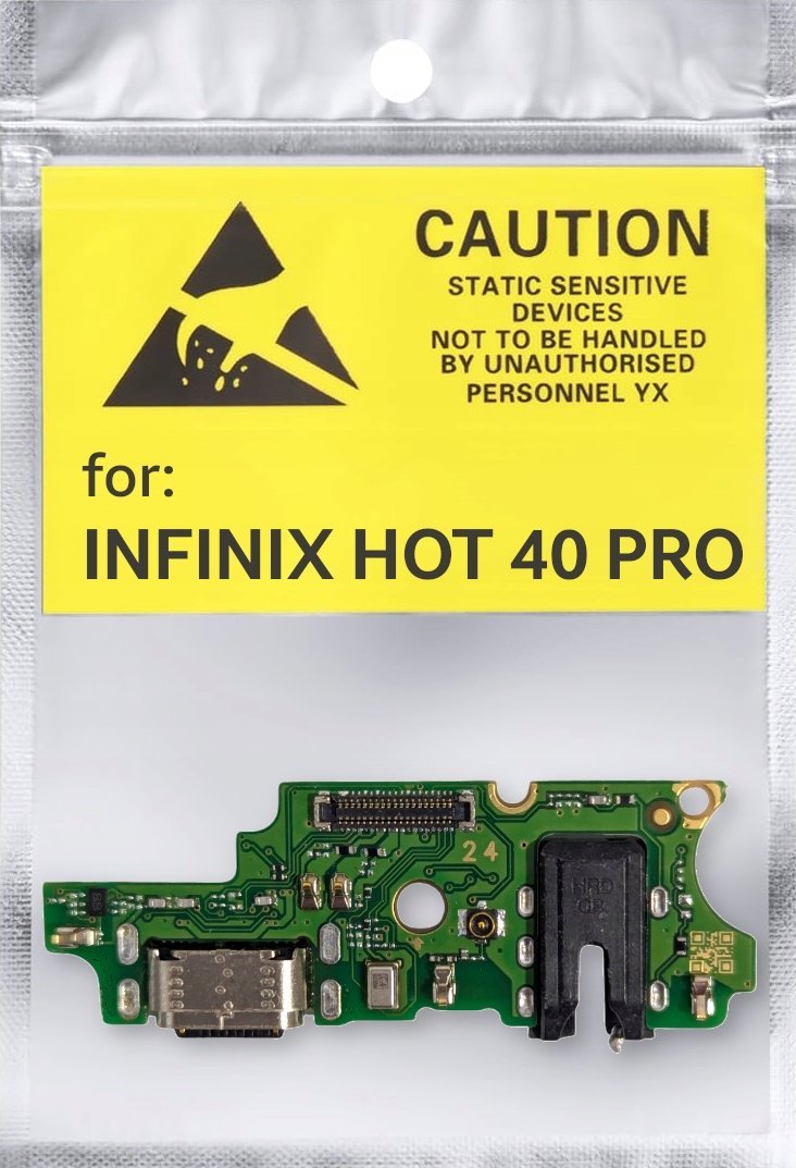 ORYGINAŁ OEM PŁYTKA GNIAZDO ŁADOWANIA USB ZŁĄCZE DO INFINIX HOT 40 PRO