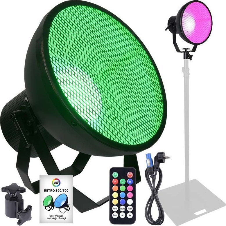 LIGHT4ME LIGHT4ME RETRO 300 RGBA IR reflektor sceniczny dekoracja światłem pilot