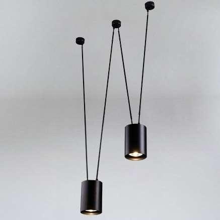 Lampa wisząca Shilo LAMPA wisząca VIWIN 9021 Shilo tuby OPRAWA metalowy zwis czarne