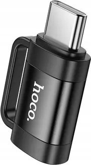 Adapter USB Hoco HOCO adapter OTG Typ C (męski) do Lightning (żeński) 3A UA31E czarny