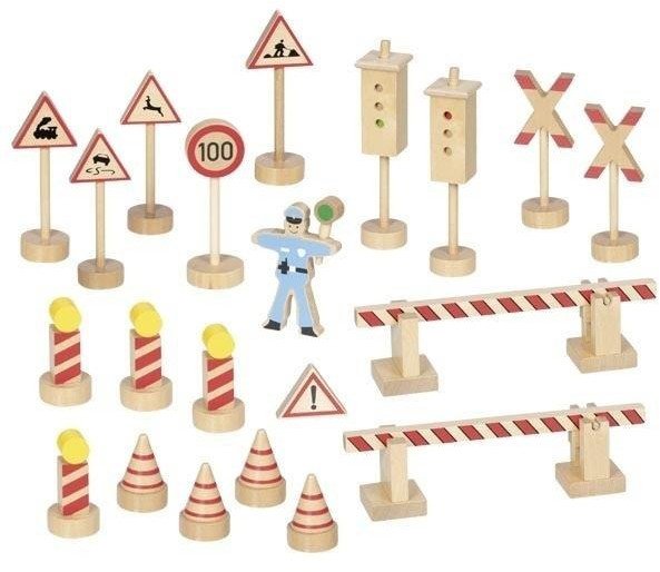 Zestaw znaków drogowych Policjant Ole