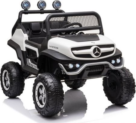Lean Cars Pojazd na Akumulator Mercedes Unimog S Biały