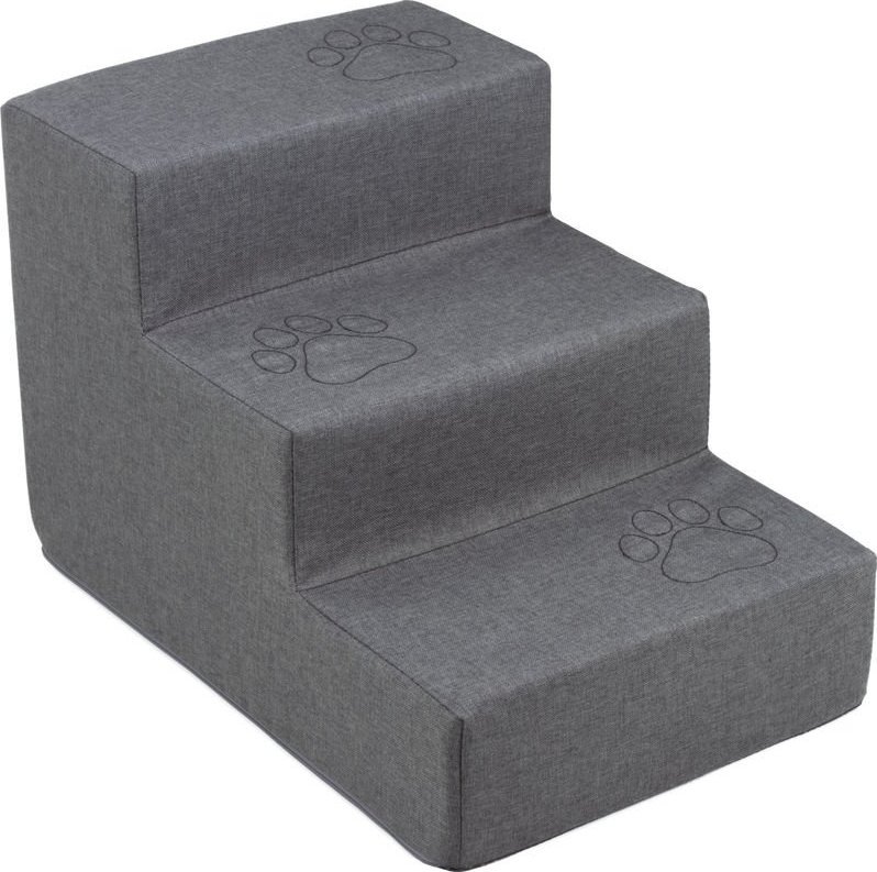 Welsti Schody dla psa Welsti 30cm 3 stopnie ciemne szare w łapki