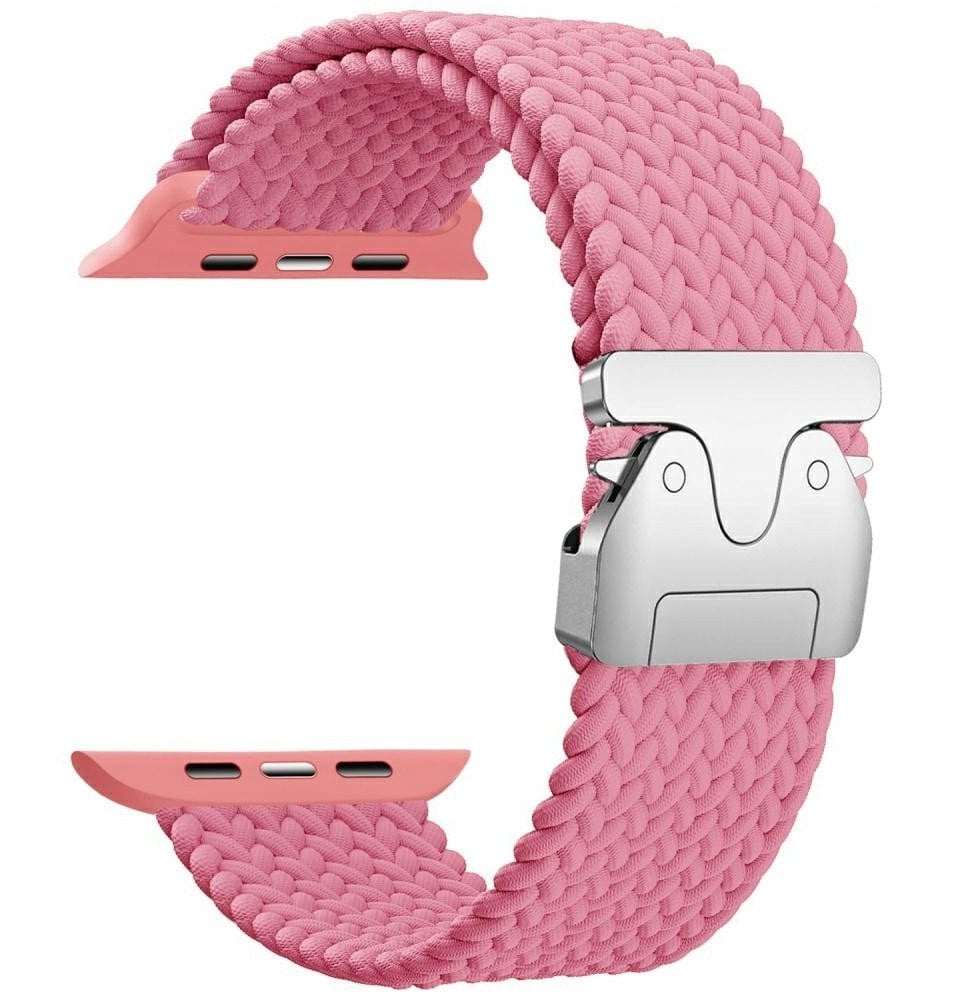 Pasek Beline Woven Nylon Parachute do Apple Watch 42/44/45/49mm różowy