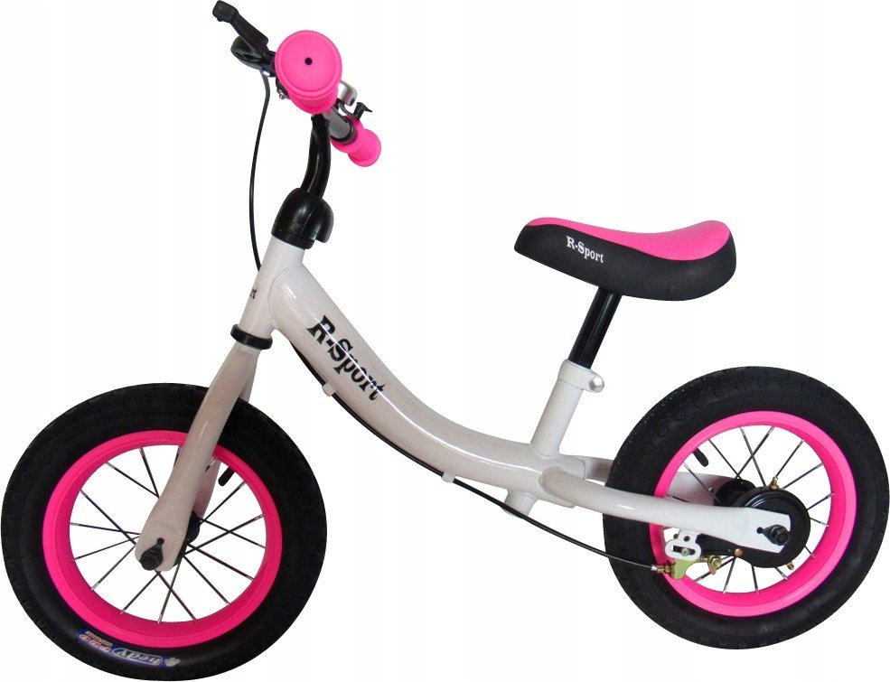 Rowerek biegowy B1 do 35kg biało-różowy