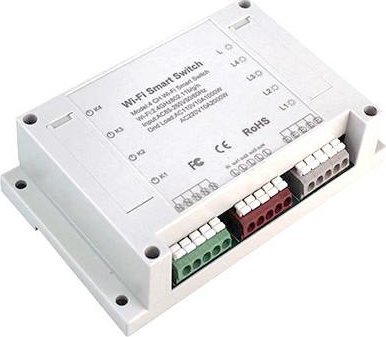 Tuya / SmartLife išmanusis 4 kanalų jungiklis Wi-Fi
