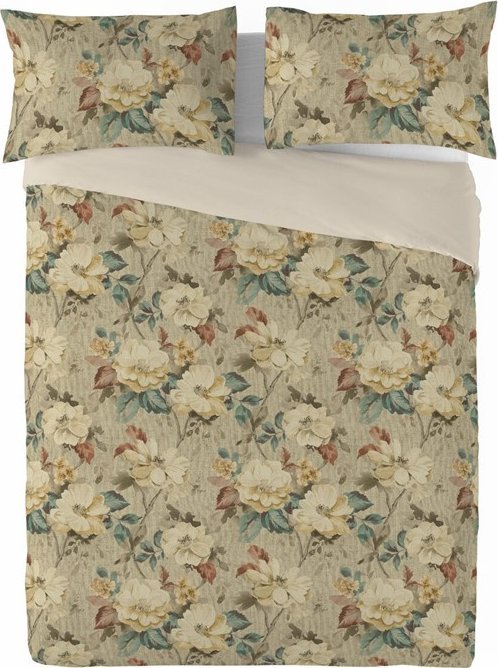 Multitex Pościel 160 x 200 3cz druk. Lniana LINEN MATEX 04