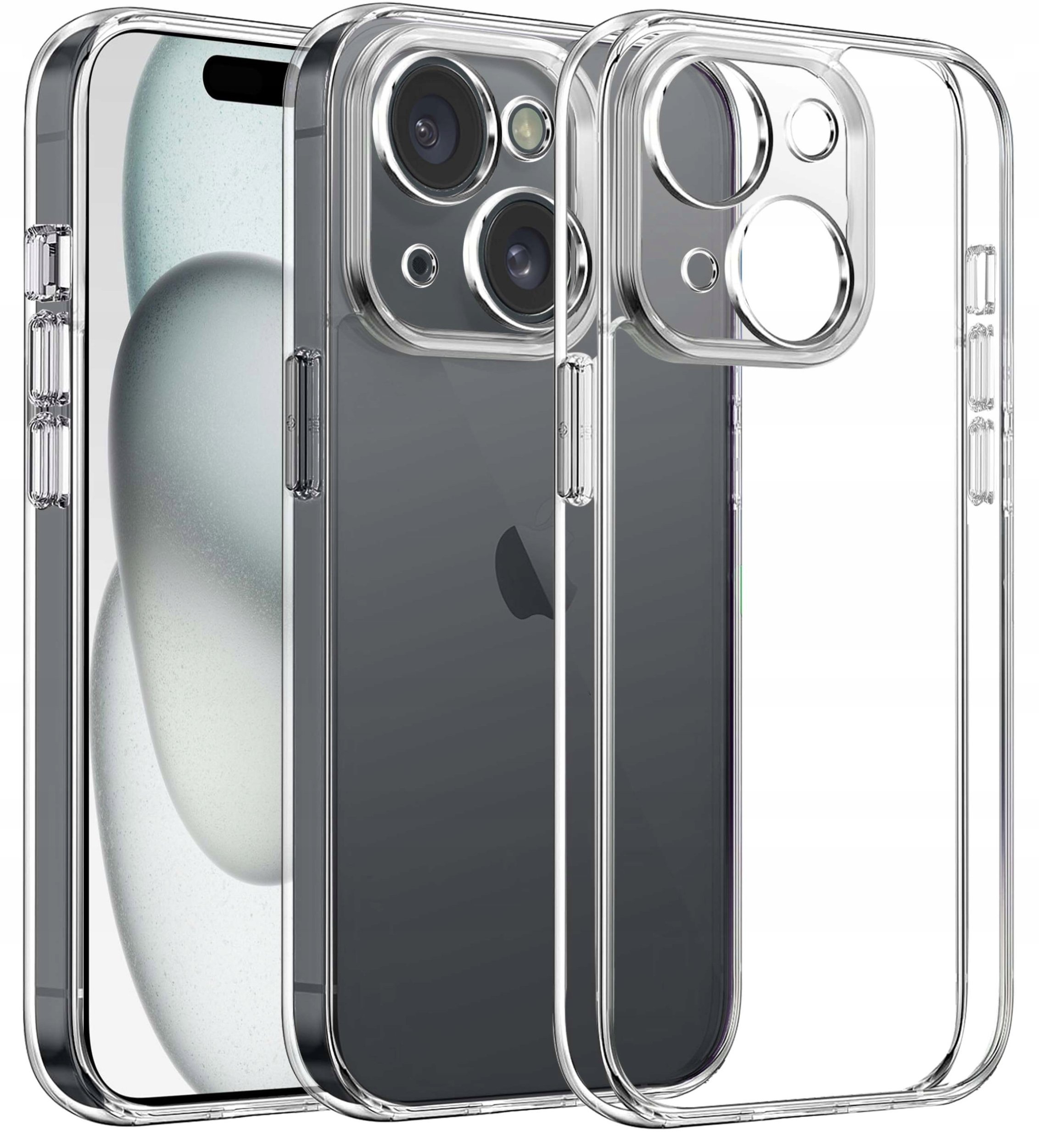 Etui do Apple iPhone 15 SILICONE Case + Szkło 9H