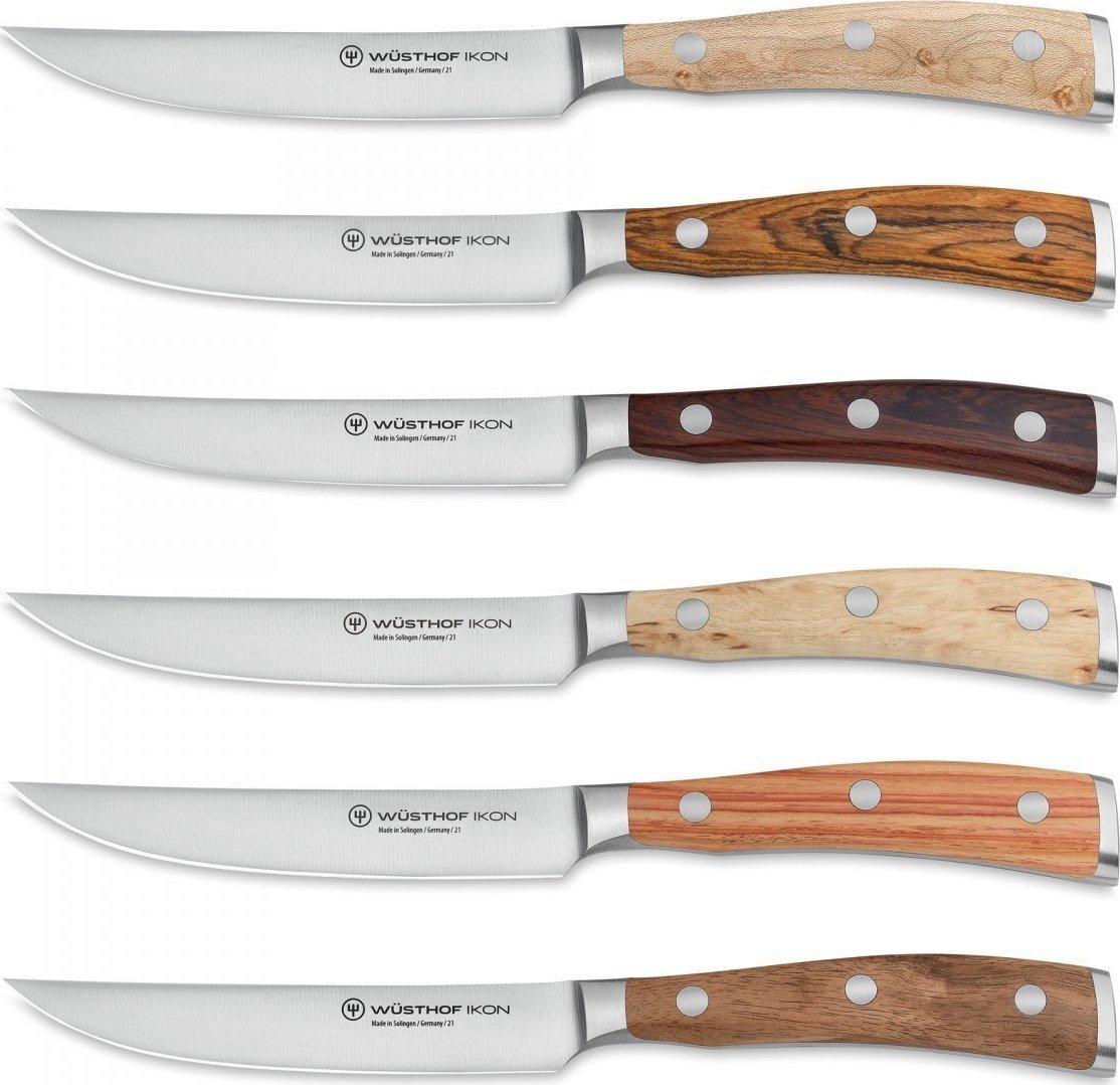 Wusthof IKON Zestaw 6 noży stekowch 12 cm w torbie skórzan WSTHOF