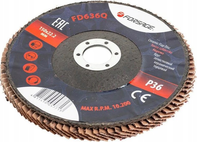 Forsage Tarcza szlifierska listkowa lamelkowa 150x22.2mm P36