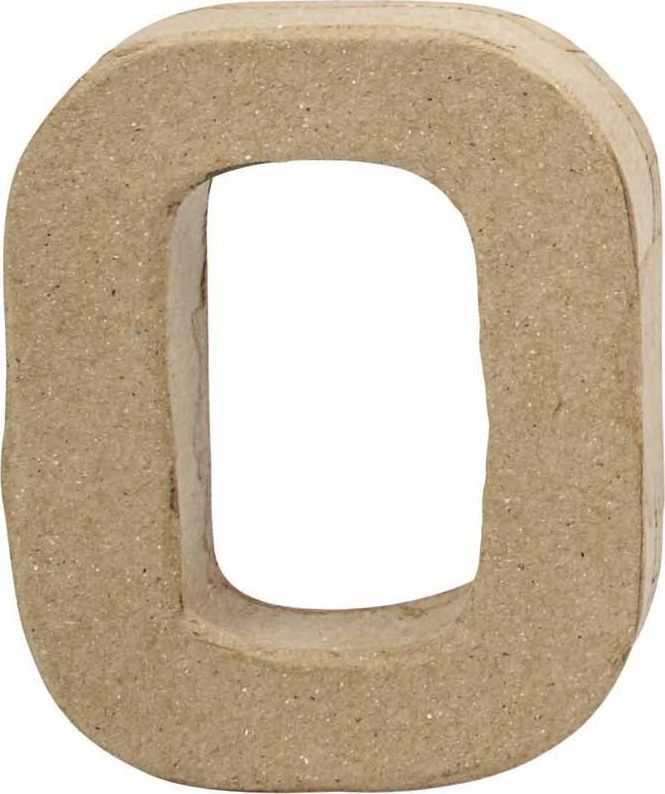 Creativ Company Cyfra 0 z papier-mache H: 10 cm