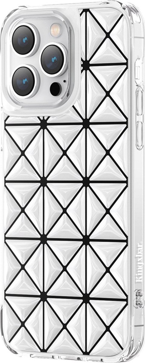 Kingxbar Miya Series etui iPhone 14 Pro Max pokrowiec obudowa na tył plecki białe