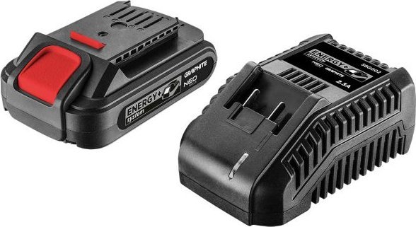 Graphite Zestaw Energy+: akumulator 2 Ah z ładowarką 58GE131-1