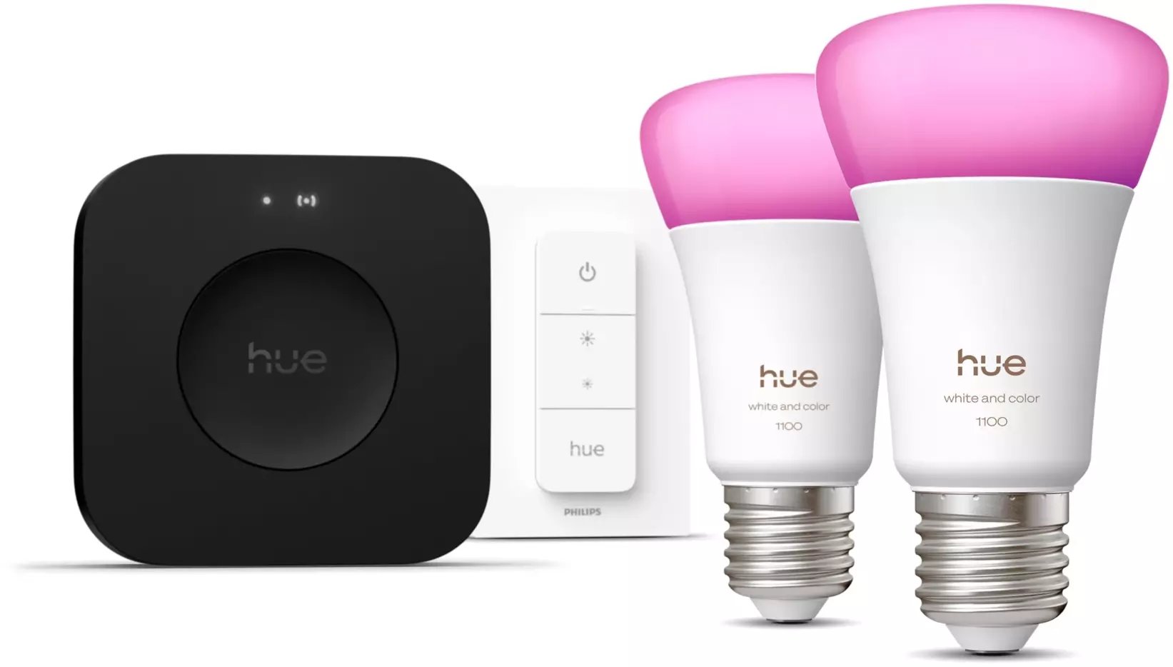 Philips Hue Bridge Pro + 2 x E27 + dimmer switch