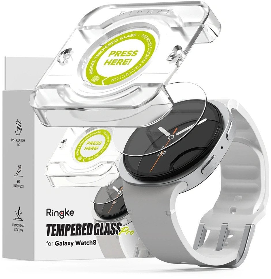 Szkło hartowane Ringke Tempered Glass Pro do Samsung Galaxy Watch 8 44mm Clear [2 PACK]