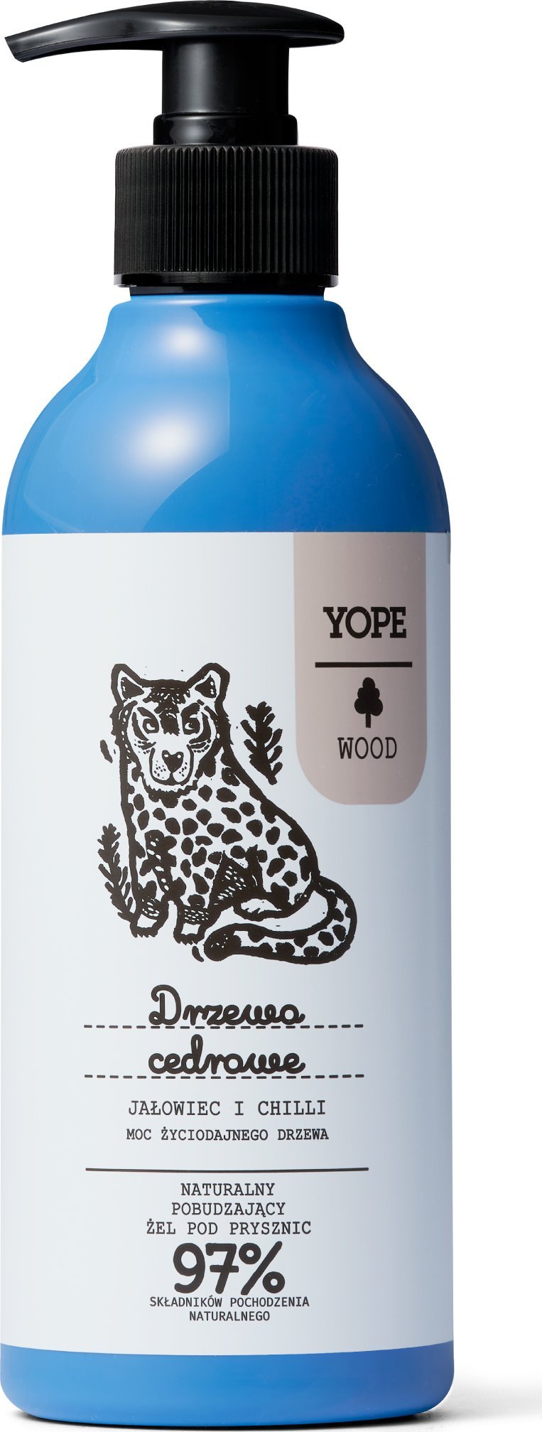 Yope YOPE WOOD Żel pod prysznic Drzewo Cedrowe, Jałowiec, Chilli 400ml
