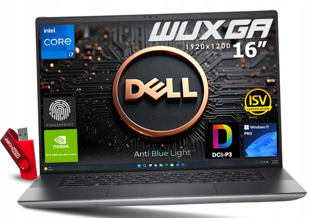 Laptop Dell Precision 5680 Core i7-13800H 32GB 2TB FHD+ IPS RTX 3500 MOCNY