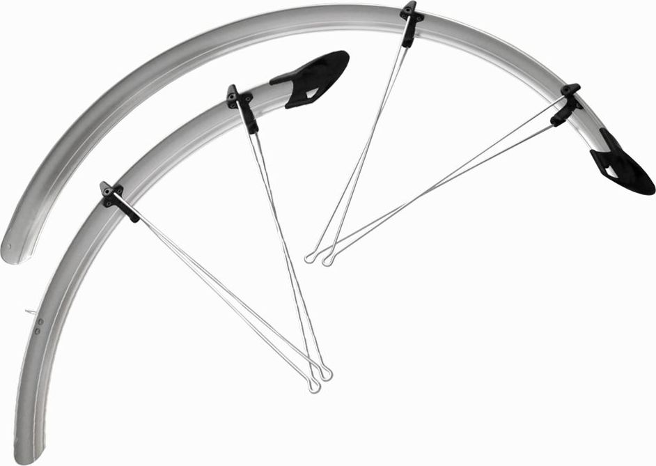 Orion Błotniki Orion 28" x 41mm srebrne komplet z chlapaczem uniwersalny